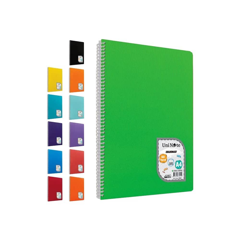 Çınar Defter Colormaxi Defter Spiralli Pp Kapak A4 60 Yaprak Kareli