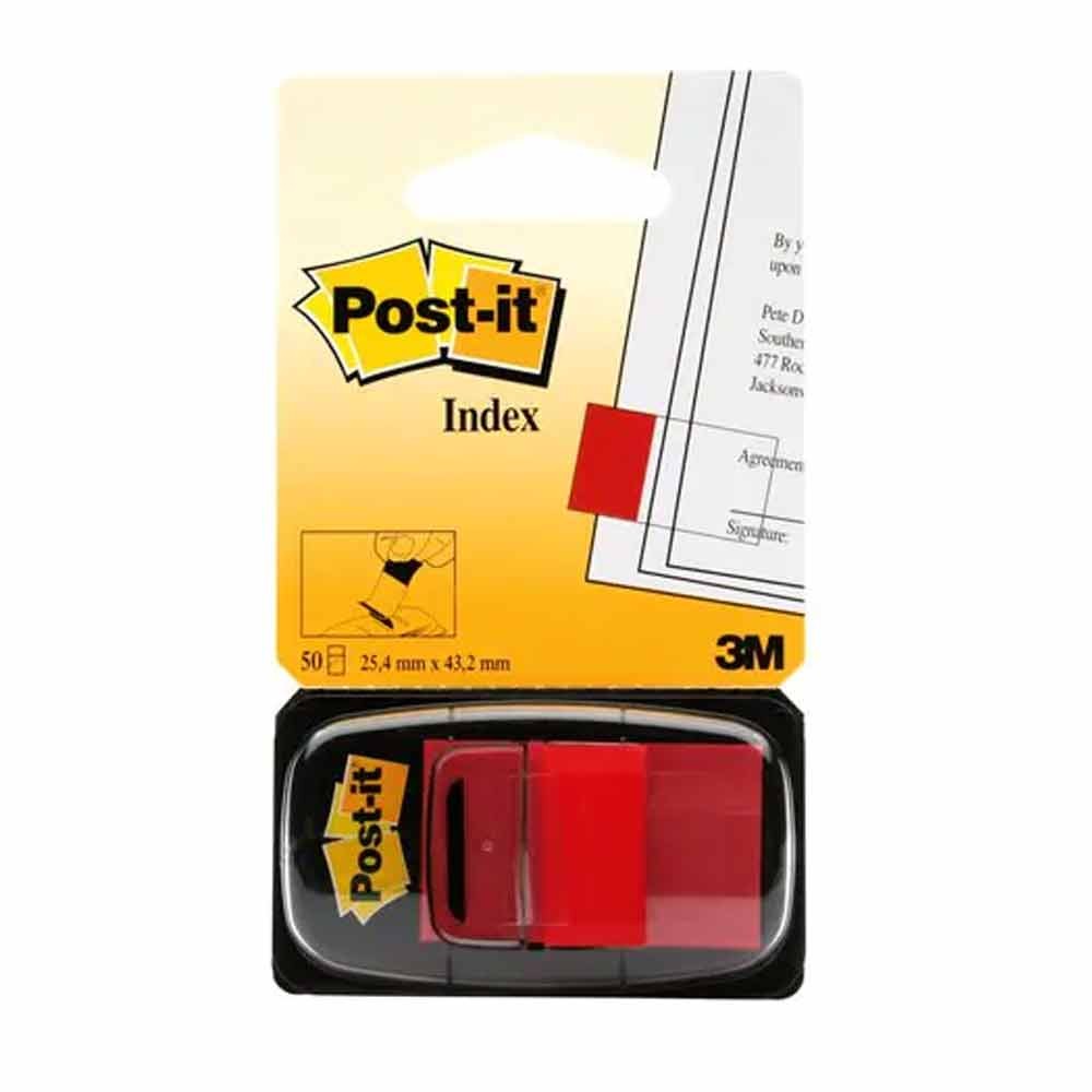 Post-it Yapışkanlı Ayraç Index 50x43 mm Kırmızı