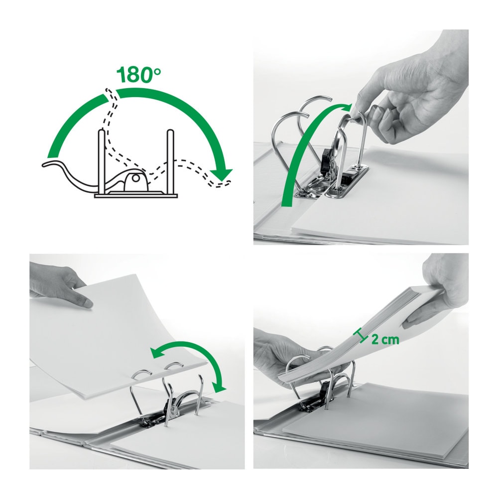 Leitz Klasör Plastik Dar Kırmızı