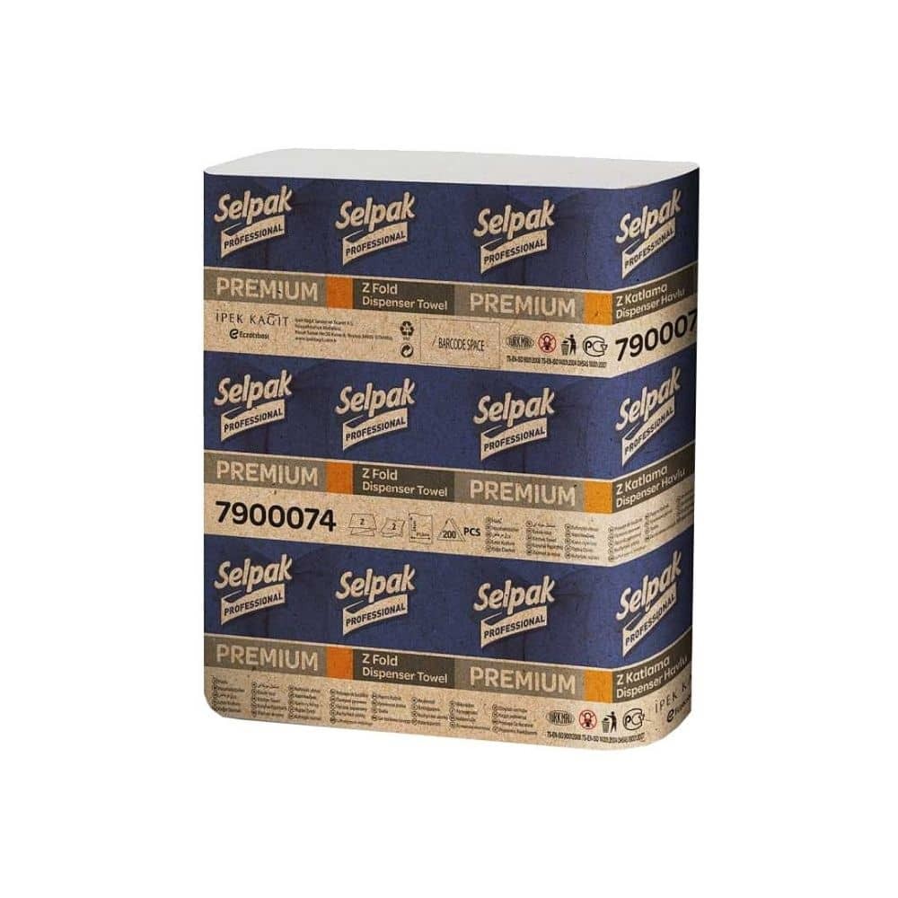 Selpak Professional Premium Z-Katlı Dispenser Havlu 200'lü x 20