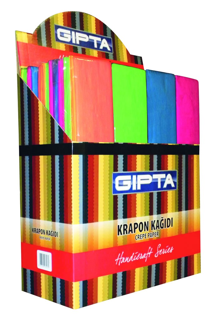 Gıpta Krapon Kağıdı 50x200 cm 10'lu Karışık