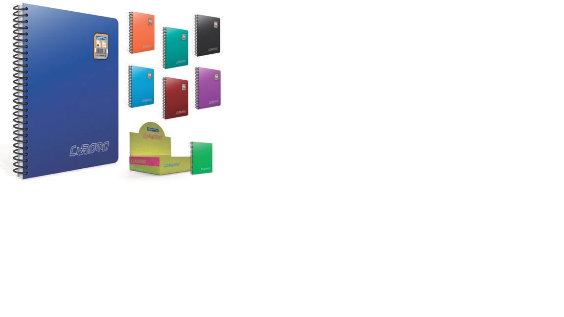 Gıpta Defter Chromo Spiralli Pp Kapak A5 120 Yaprak Kareli
