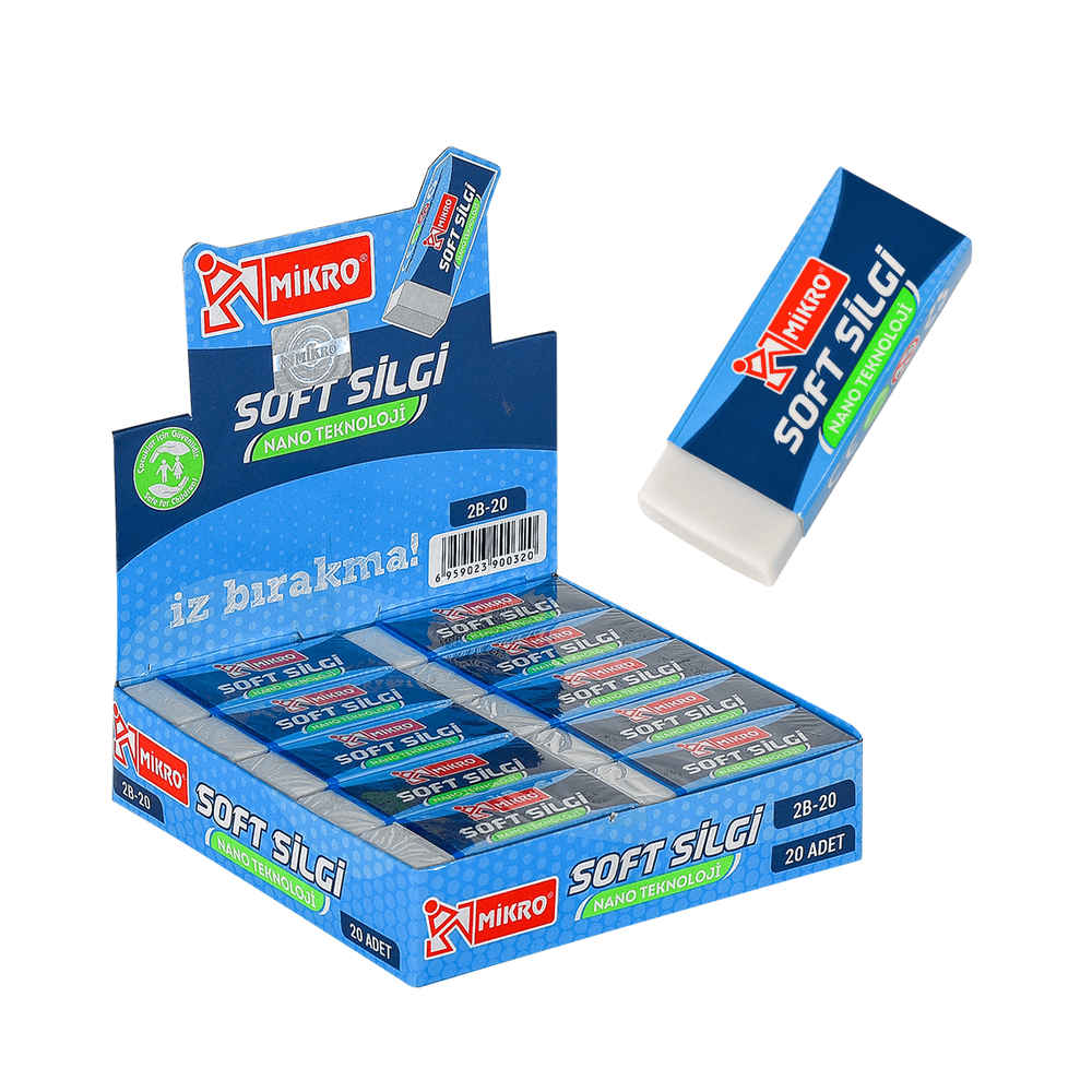 Mikro 2B-20 Nano Silgi Beyaz