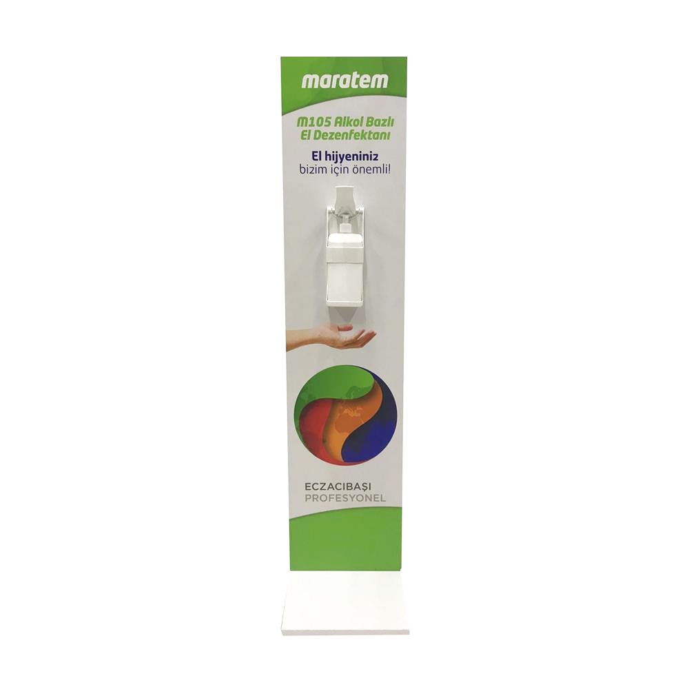 Maratem Alkoderm Ayaklı Dispenser Stand Seti