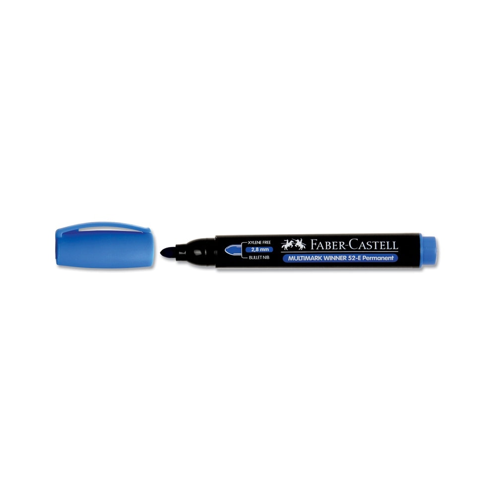 Faber-Castell Permanent Markör 52 Yuvarlak Uç Mavi