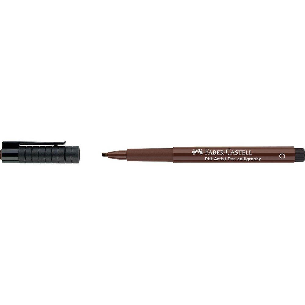 Faber-Castell Pitt Kaligrafi Çizim Kalemi Koyu Kahverengi