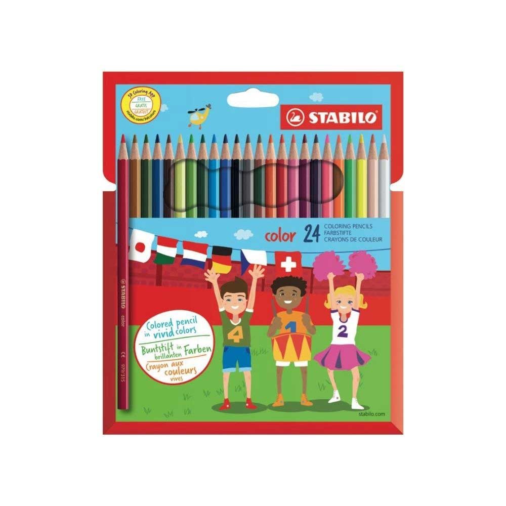 Stabilo Kuru Boya 24 Renk Askılı Karton Kutu Stabilo Color