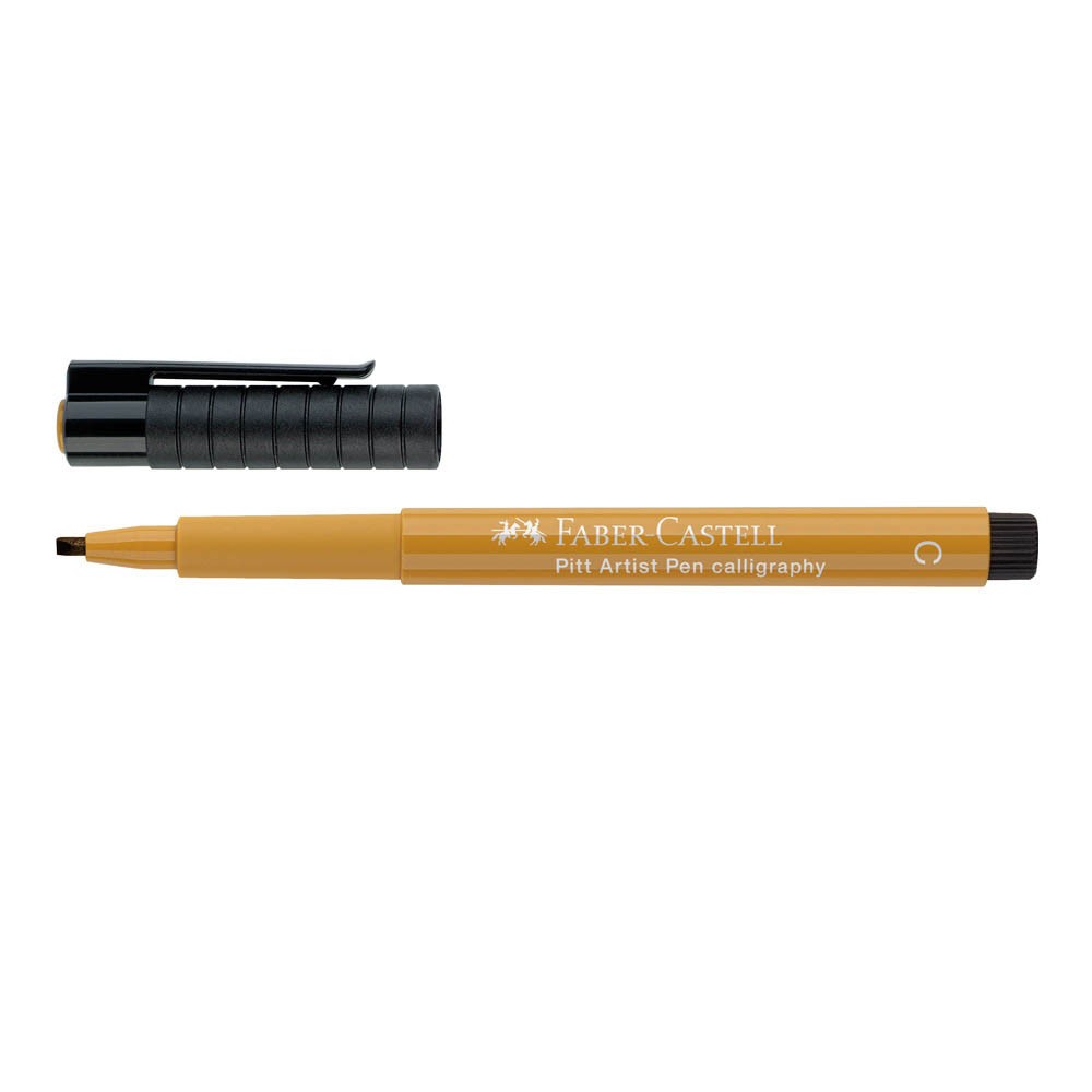 Faber-Castell Pitt Kaligrafi Çizim Kalemi Yeşil Altın