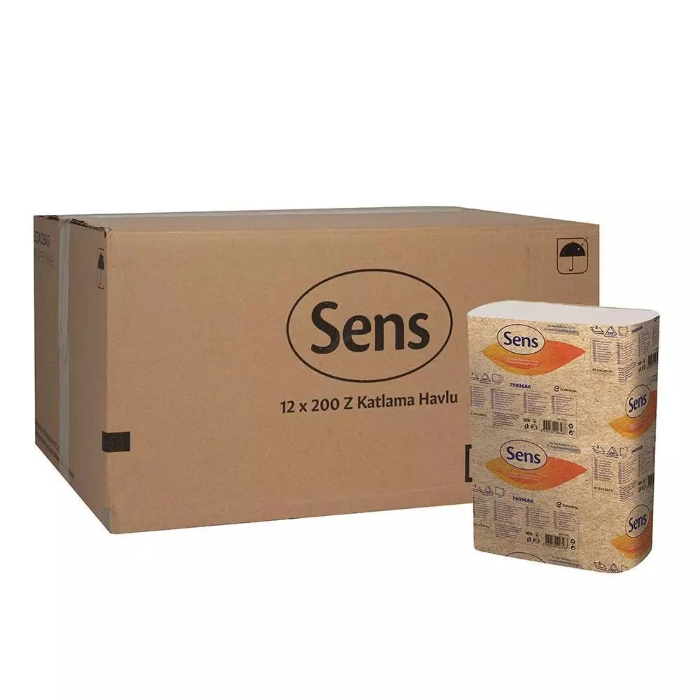 SENS Z KATLAMA HAVLU 200'LÜ 12 PAKET