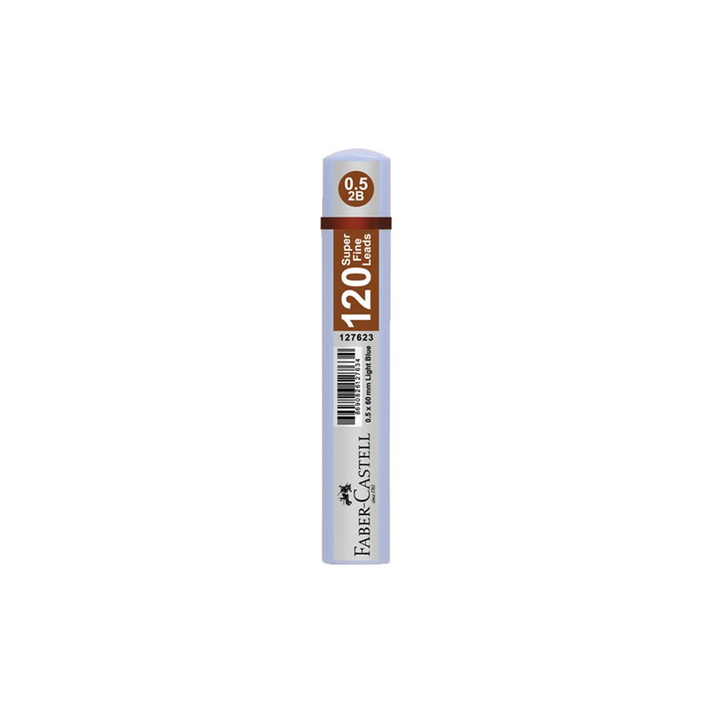 Faber-Castell Grip Min 2B 60 mm 120'li Tüp Uç 0.5 mm Açık Mavi