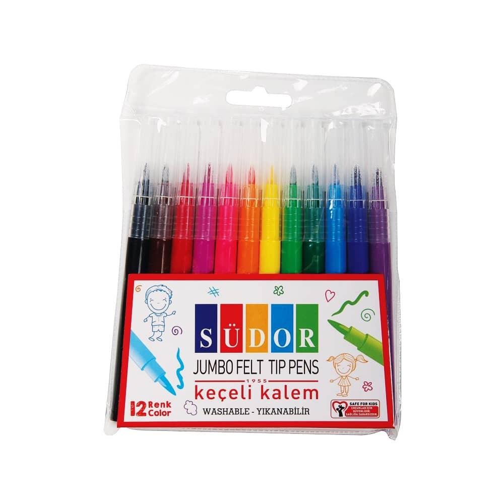 Südor Keçeli Kalem Jumbo 12'li