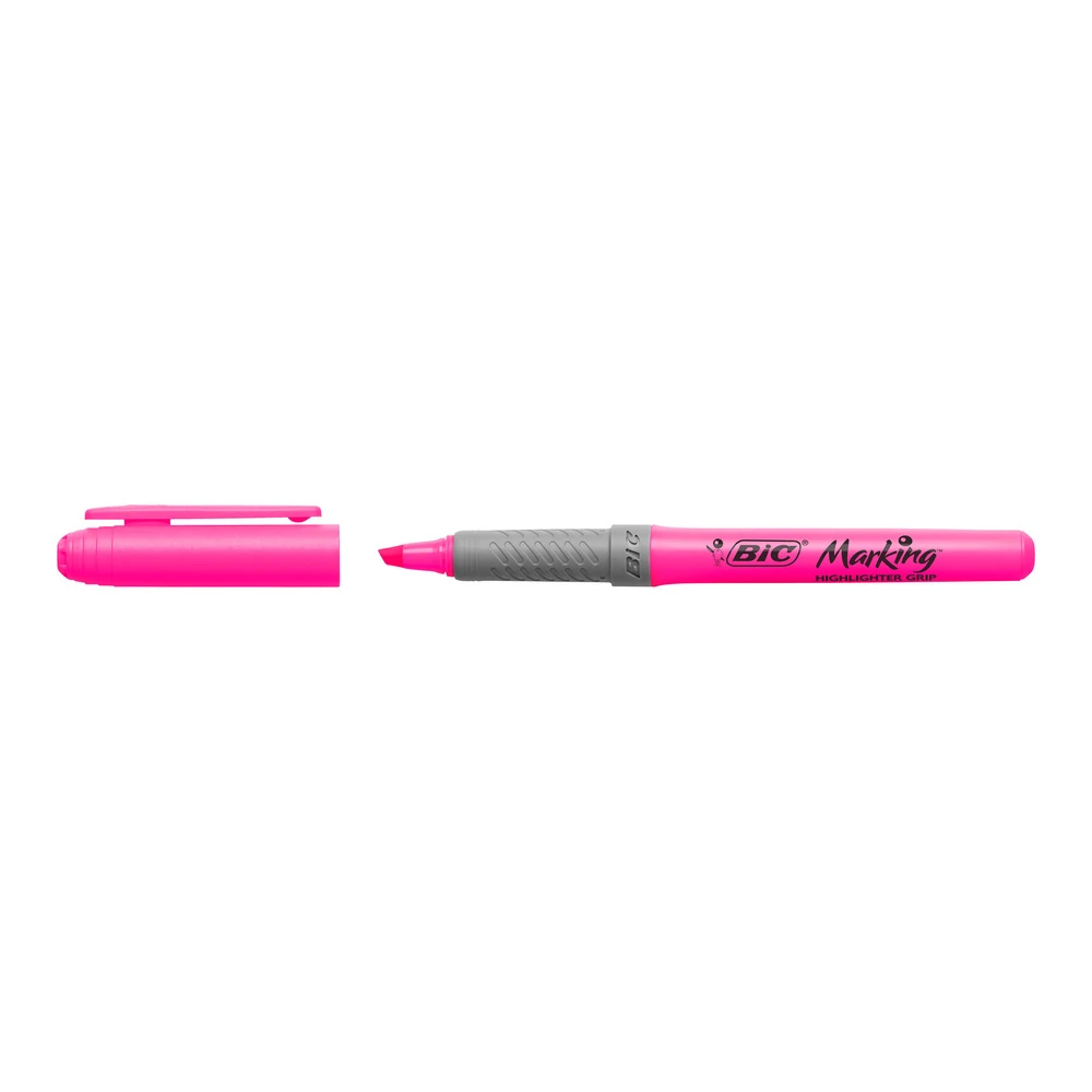 Bic Fosforlu Kalem Brite Liner Grip Kalem Tipi Pembe