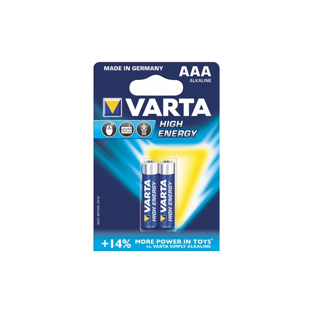 Varta Pil Longlife Power İnce Kalem Pil AAA 2'li 4903121412