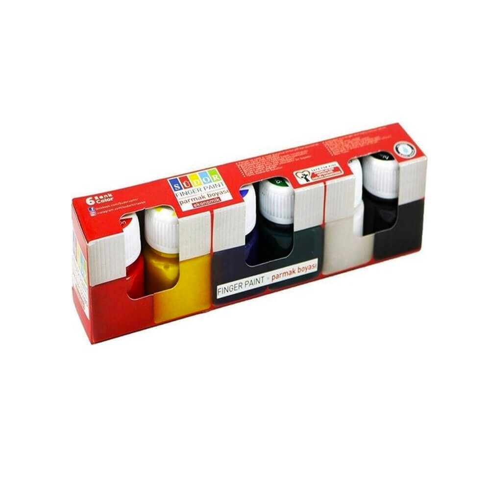 Südor Parmak Boyası Plastik Şişe 25 ml 6'lı
