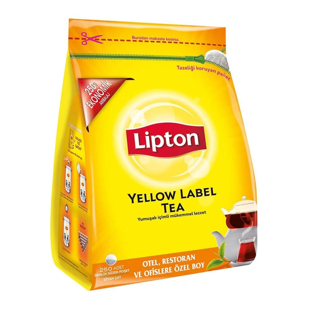 Lipton Yellow Label Demlik Poşet Çay 250'li 3.2 gr