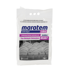 Maratem M307 Endüstriyel Bulaşık Makineler Toz Bulaşık Deterjanı 5 kg