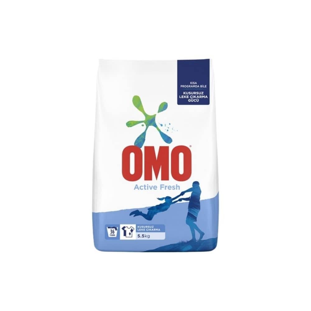 Omo OmoMatik Toz Deterjan Active Fresh Beyaz İçin 5.5 kg