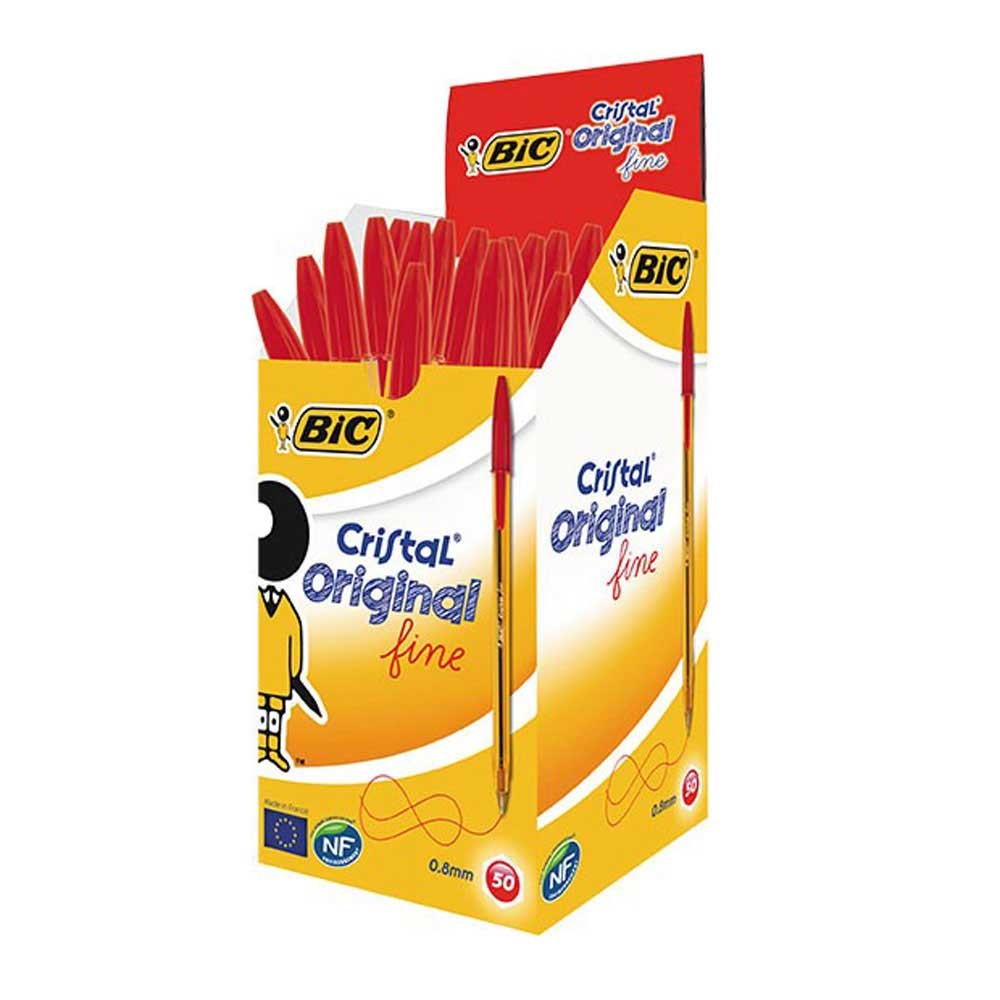 Bic Cristal Fine Tükenmez Kalem 0.8 mm Kırmızı