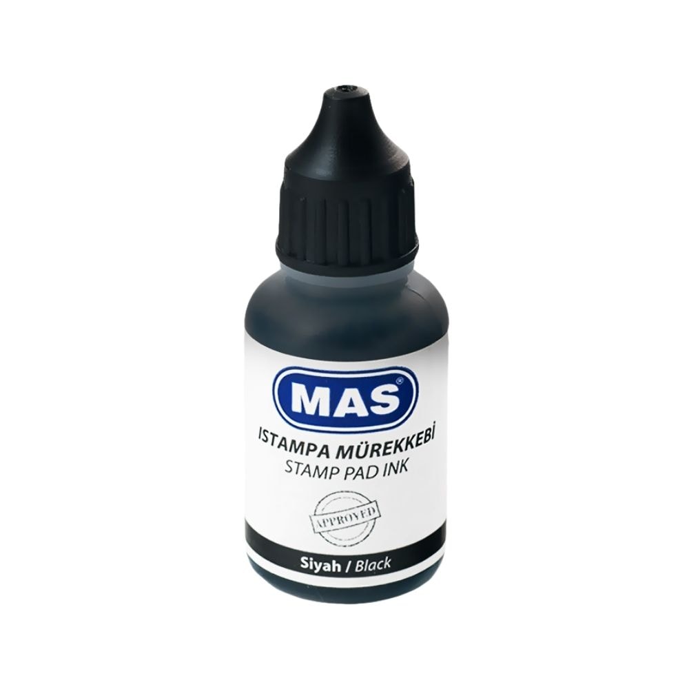 Mas Stampa Mürekkebi Siyah 20 ml