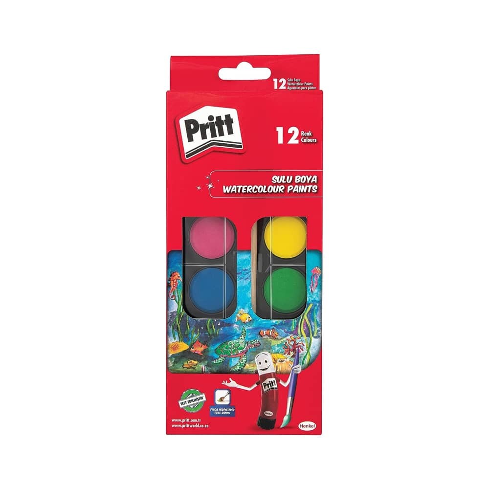 Pritt Sulu Boya Büyük Tablet 12'li