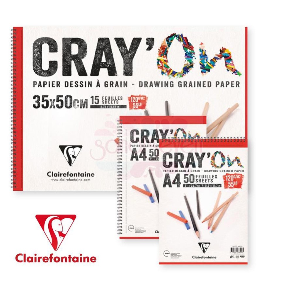 Clairefontaine Resim Kağıdı Cray'On A4 200 gr 250'li
