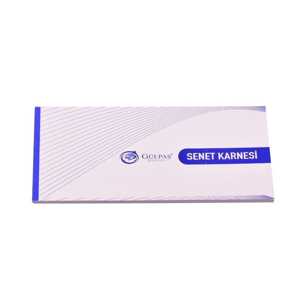 Gülpaş Senet Karnesi Karton Kapaklı 50 Yaprak 12’li
