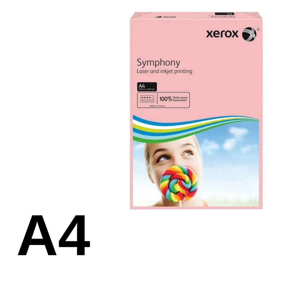 Xerox Fotokopi Kağıdı A4 80 gr Pembe Symphony 500'lü