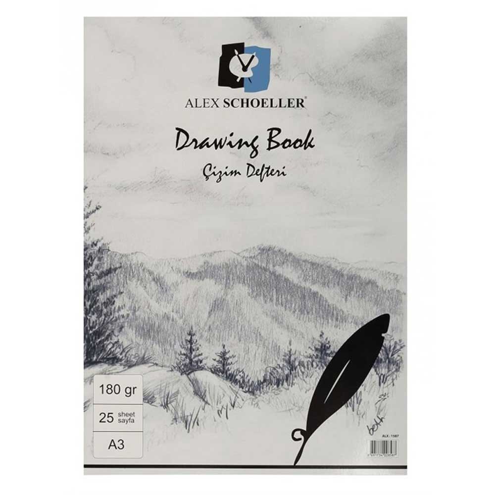 Alex Schoeller Eskiz Bloknot A3 180 gr 25'li