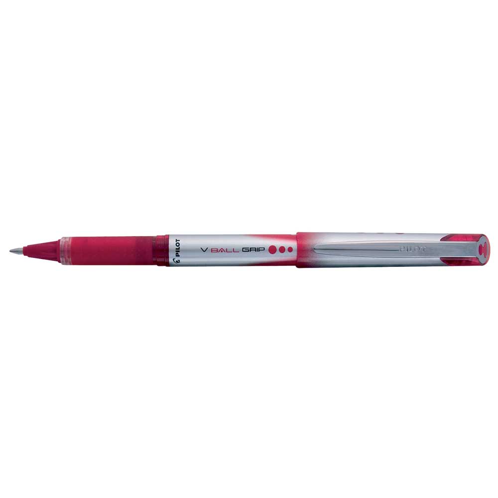 Pilot Roller Kalem V-Ball Grip Yuvarlak Uç 0.7 mm Kırmızı