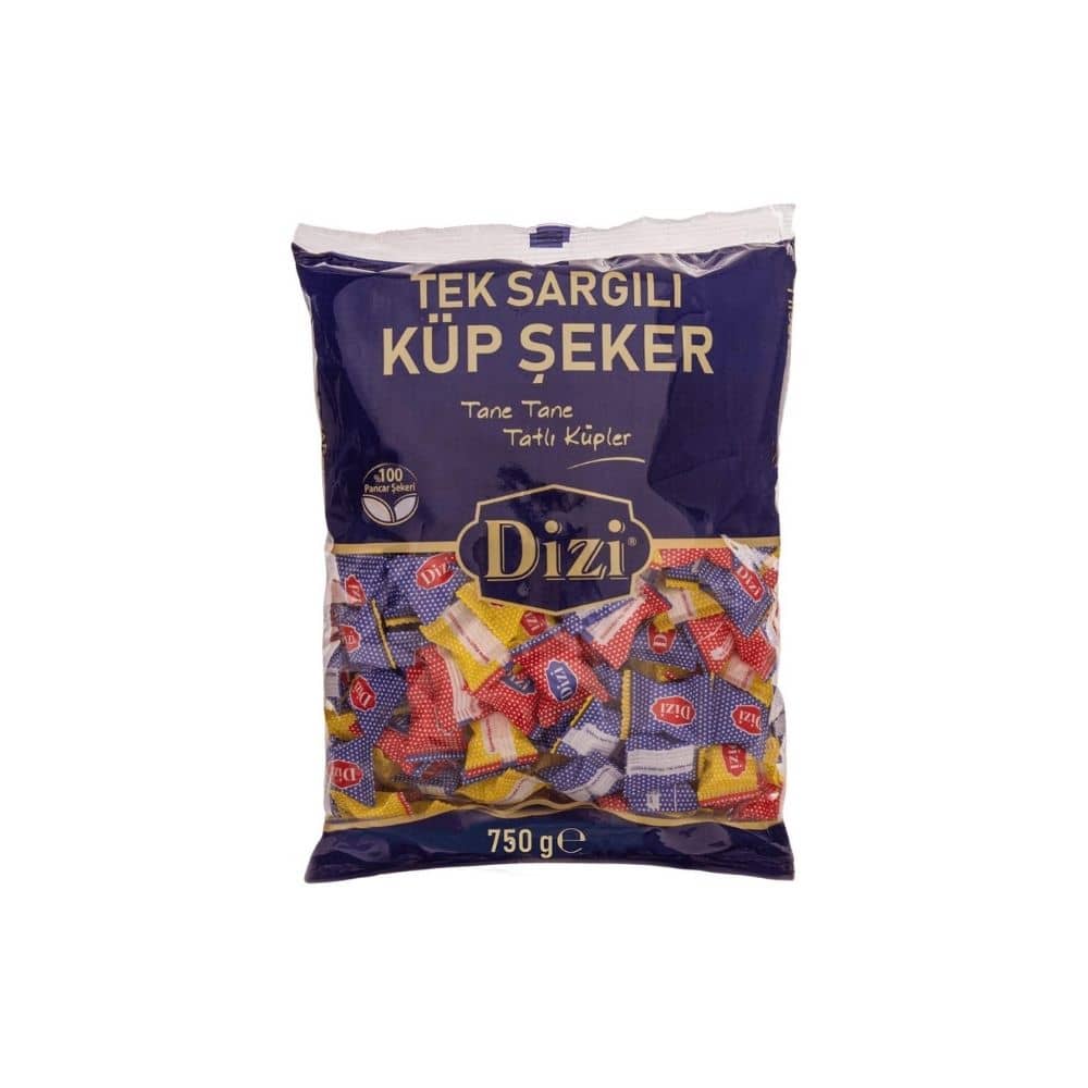 Dizi Tek Sargılı Küp Şeker 750 gr