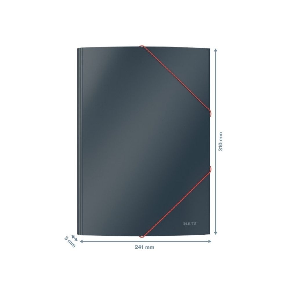 Leitz Cosy Soft Touch Lastik Kilitli Dosya A4 Gri