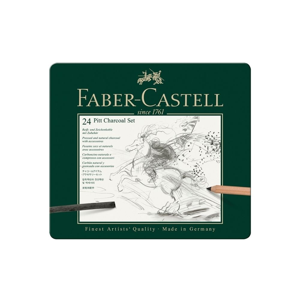 Faber-Castell Pitt Boya Kalemi İşlenmiş Kömür Seti