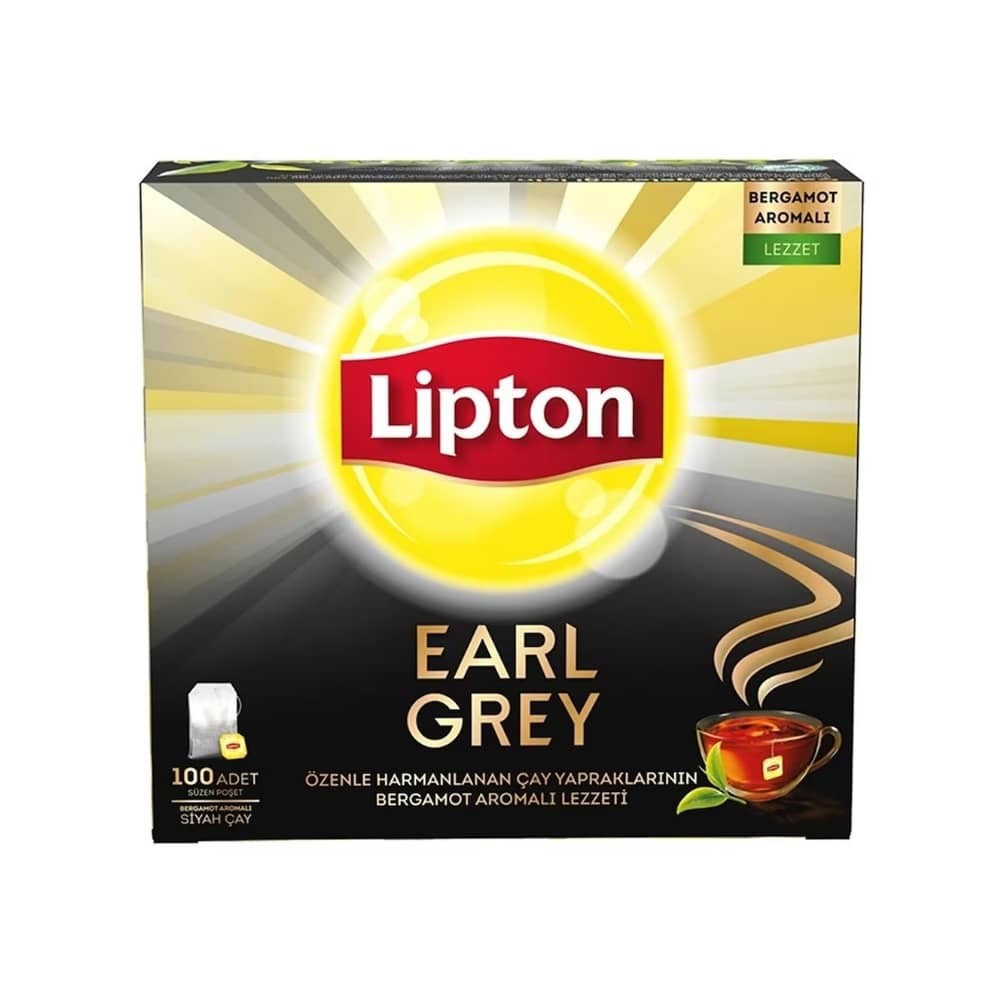 Lipton Earl Grey Bardak Poşet Çay 100'lü 2 gr