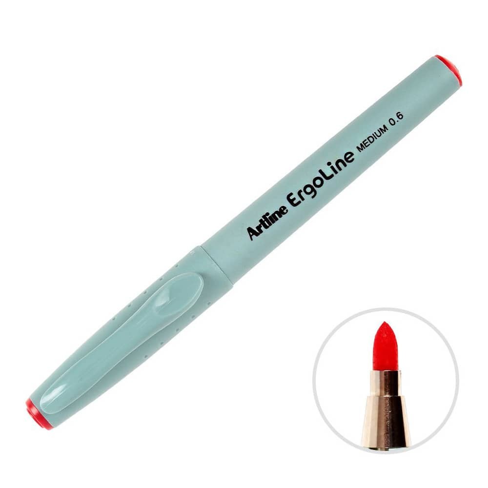 Artline 3600 Yazı Kalemi Ergoline 0.6 mm Kırmızı