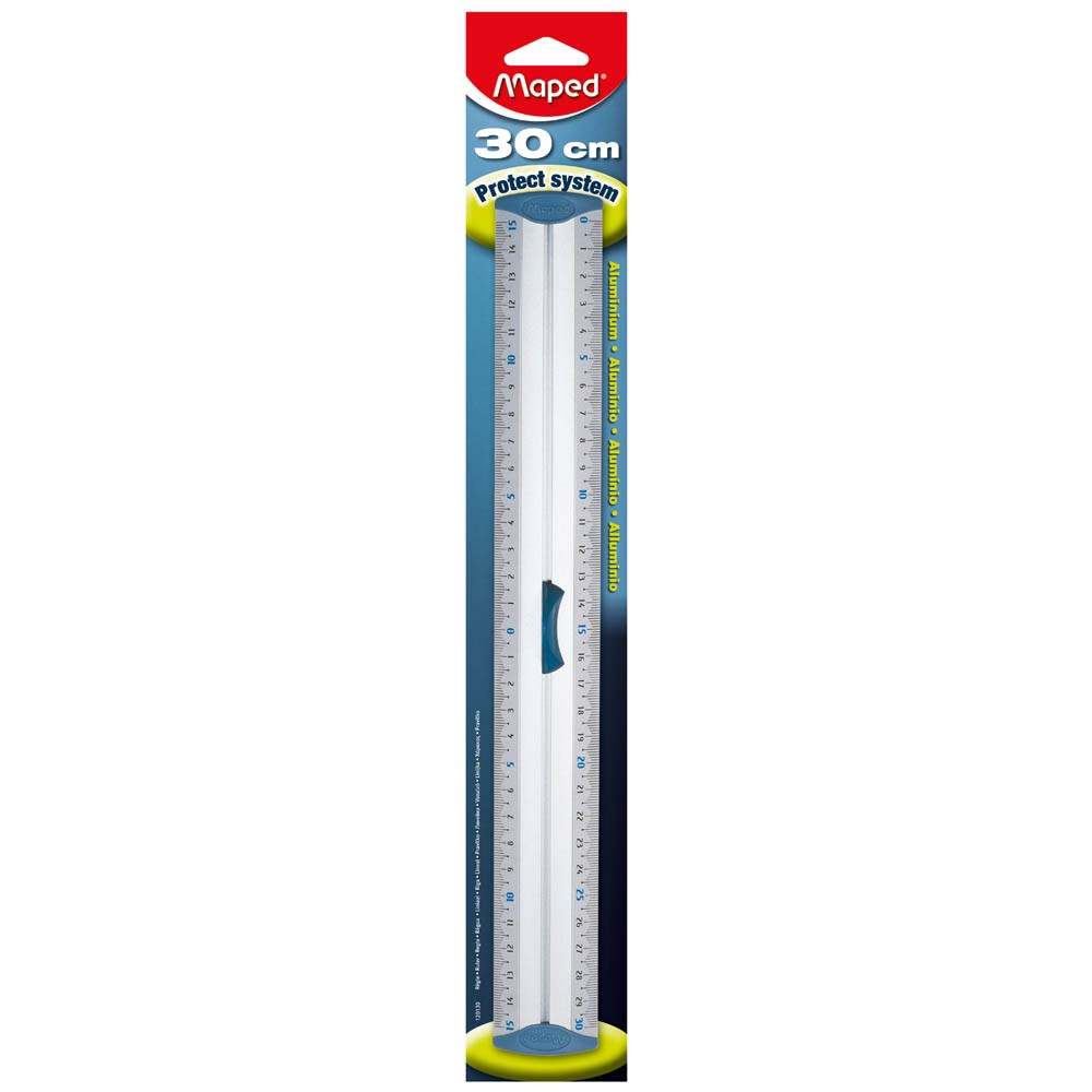 Maped Cetvel Triple Düz Alüminyum 30 cm
