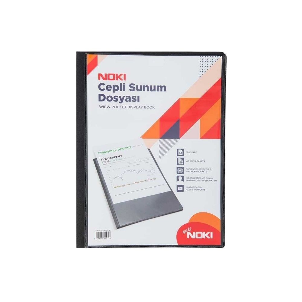 Noki Sunum Dosyası 40 Yapraklı A4 Siyah