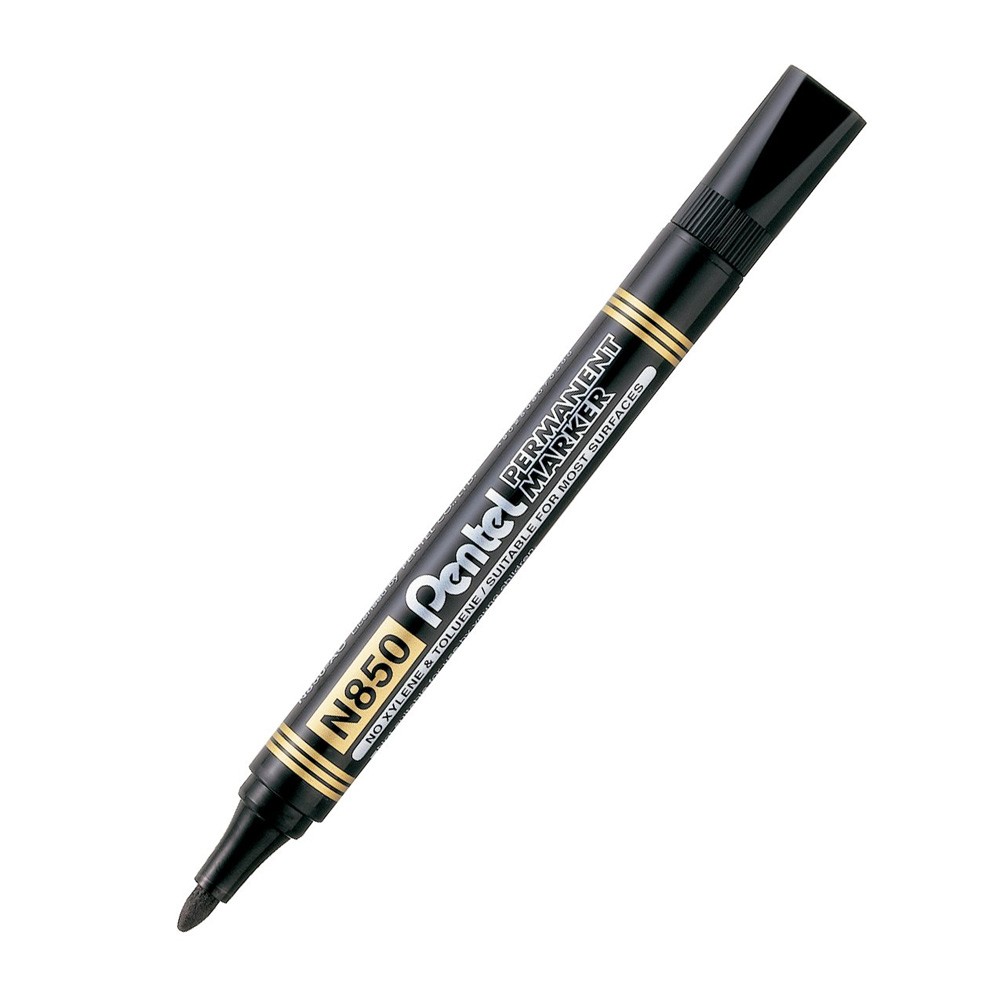 Pentel Permanent Markör Yuvarlak Uç Siyah