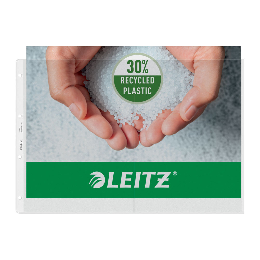Leitz Delikli Poşet Dosya A3 Yatay Katlamalı 50'li Paket