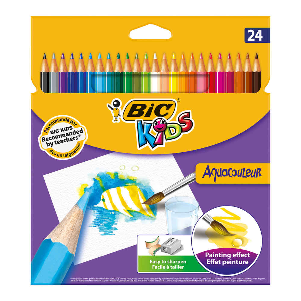 Bic Aquacouleur Kuru Sulu Boya Kalemi 24'lü