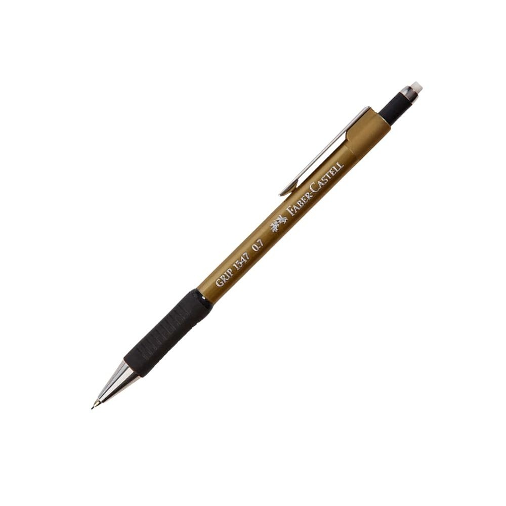 Faber-Castell Versatil Uçlu Kalem 1347 Grip II 0.7 mm Altın Rengi