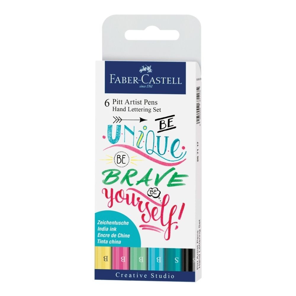 Faber-Castell Pitt Artist Pen Kaligrafi Seti Pastel 6'lı