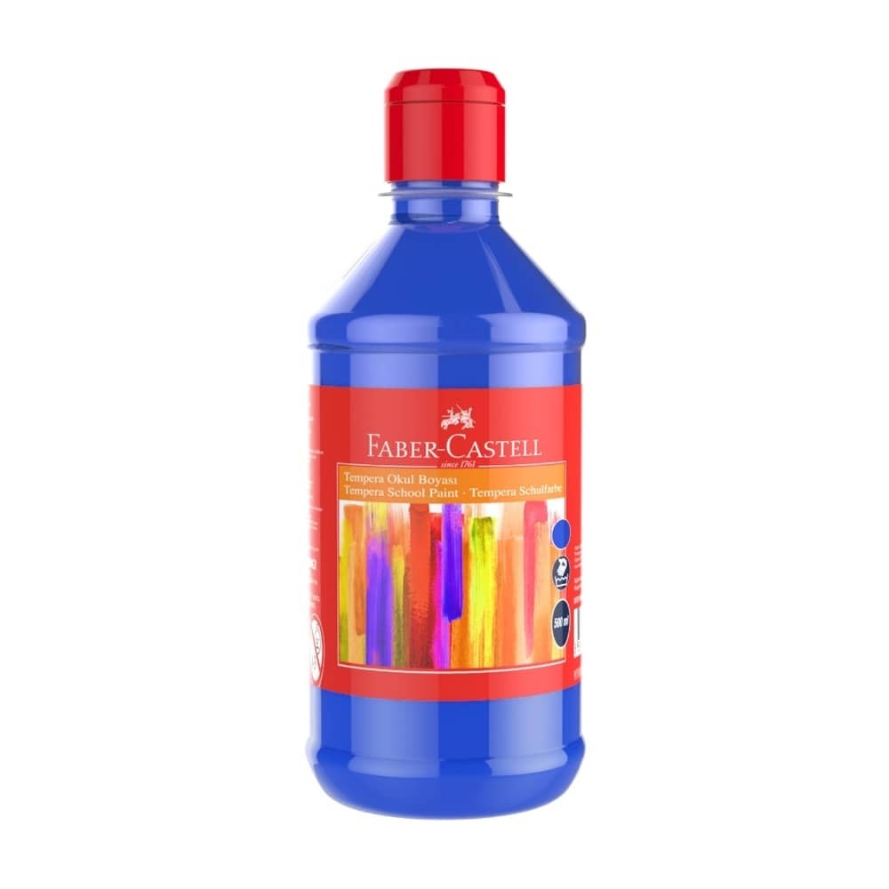 Faber-Castell Okul Boyası 500 ml Tempera Mavi