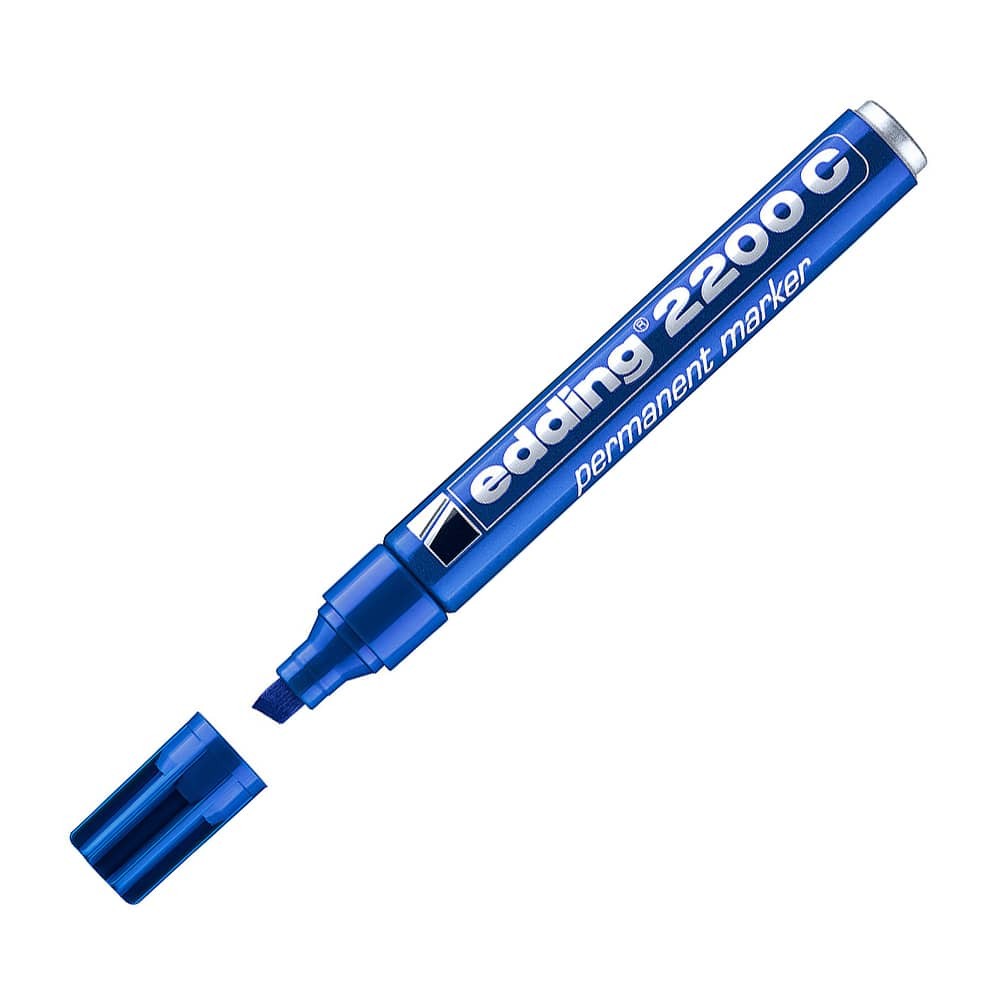 Edding Permanent Markör Kesik Uç Mavi