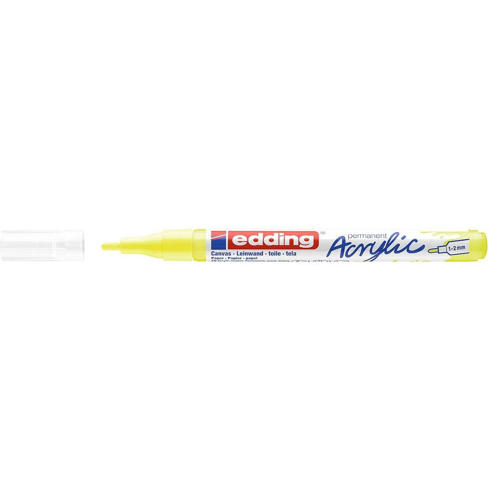 Edding 5300 Akrilik Markör İnce Uçlu Fosforlu Sarı