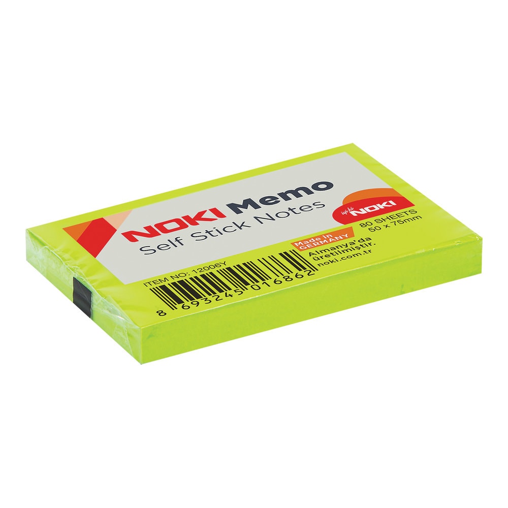 Noki Yapışkanlı Not Kağıdı Memo 51x75 mm Yeşil