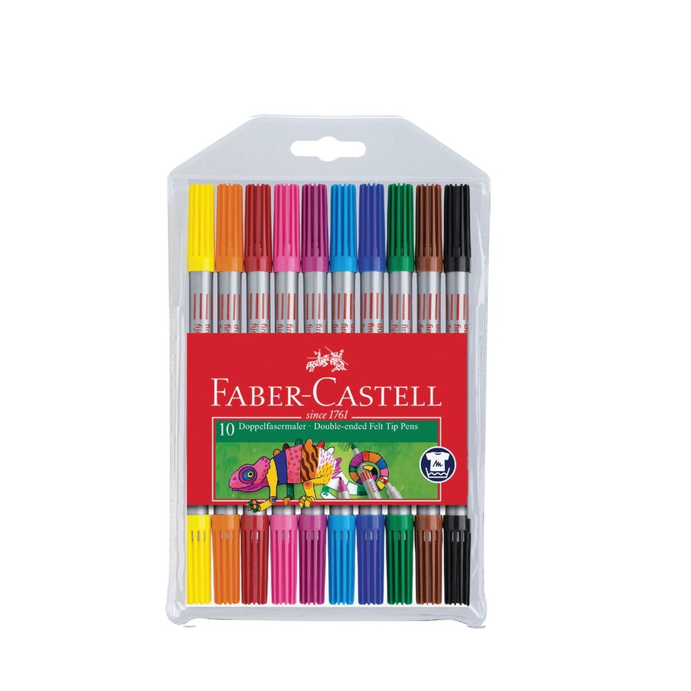 Faber-Castell Keçeli Boya Kalemi Çift Uçlu 10'lu