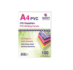Mapi Cilt Kapağı Kum Desen a4 450 mic 50'li Şeffaf Buzlu