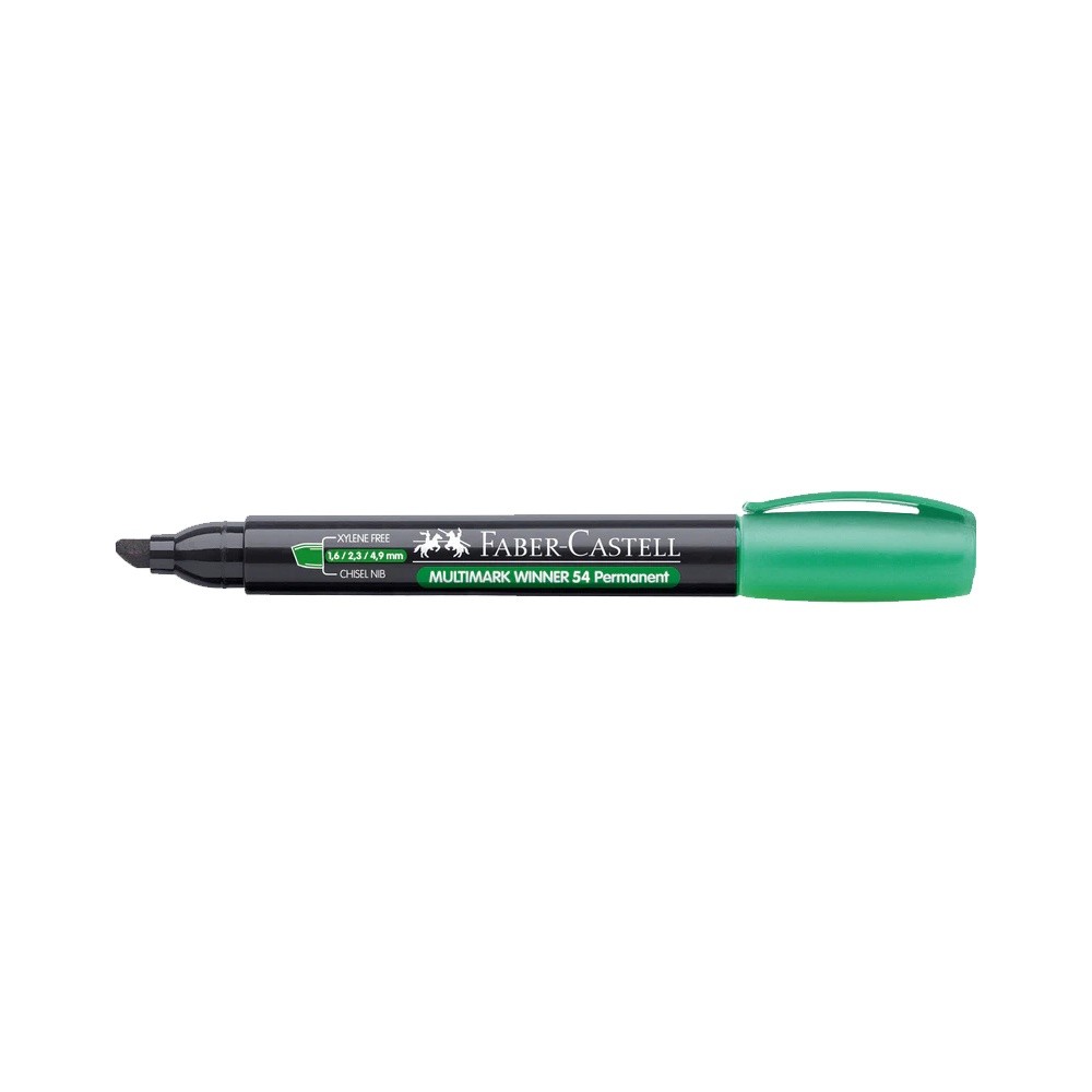 Faber-Castell Permanent Markör 54 Kesik Uç Yeşil