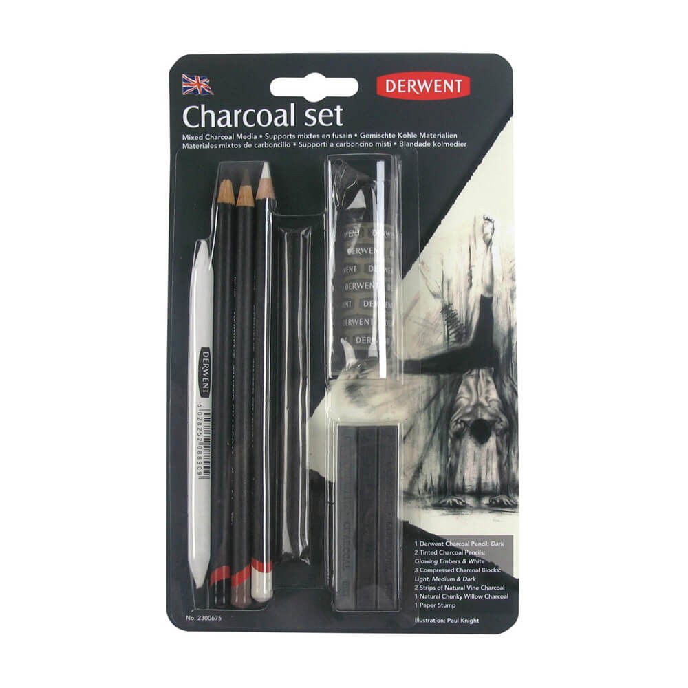 Derwent Füzen Kalem Charcoal Set