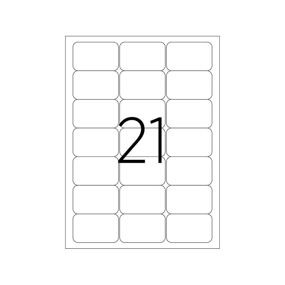 Tanex Laser Etiket 63,5x38,1 mm TW-2021